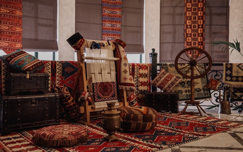 مهم‌ترین کالاهای صادرات ایران مانند فرش، گلیم و قالیچه ایرانی